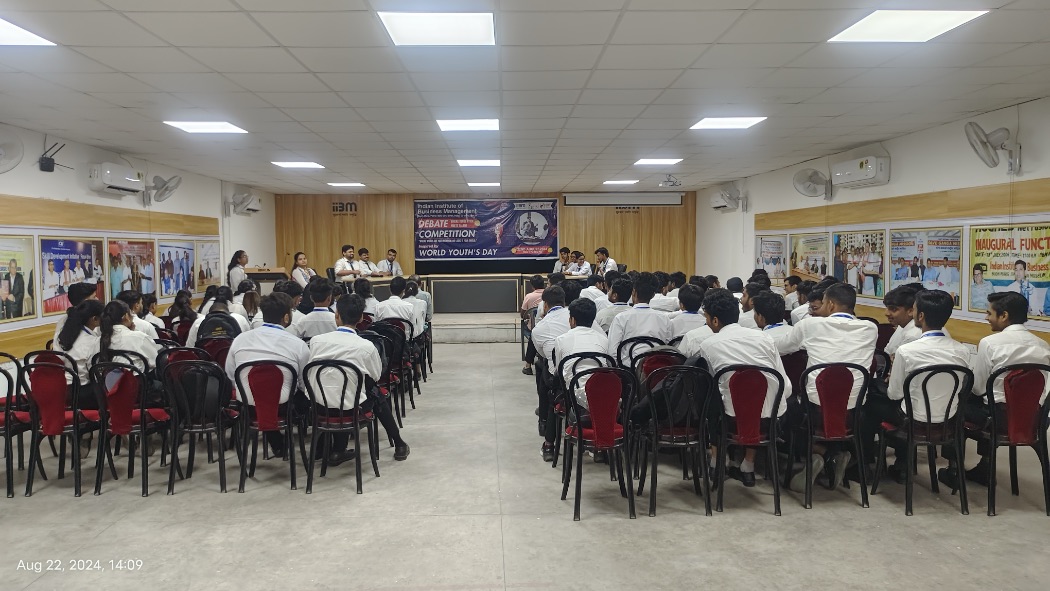 World Youth Day Debate at IIBM Explores Impact of Organised vs. Unorganised Crime